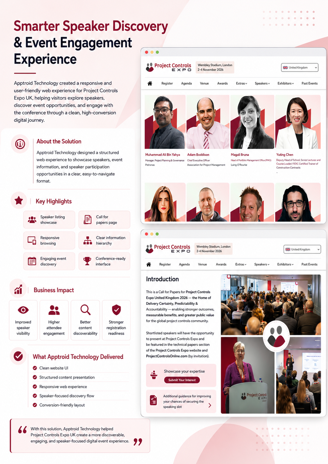 Project Controls Expo web platform overview
