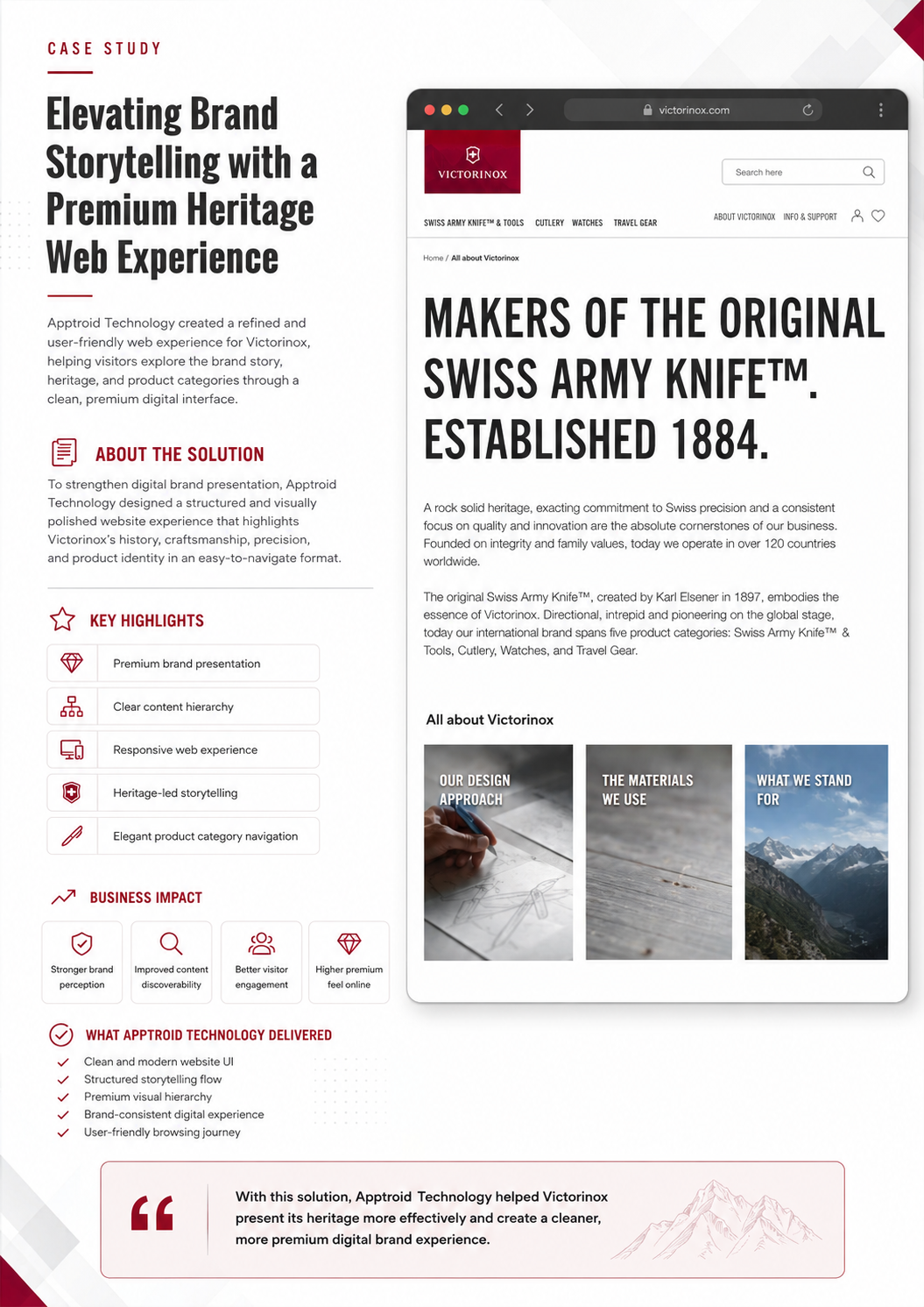 Victorinox E - Catalogue cover