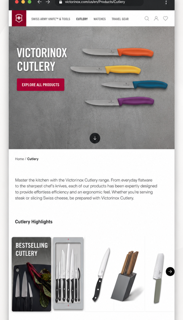 Victorinox inventory connected catalogue