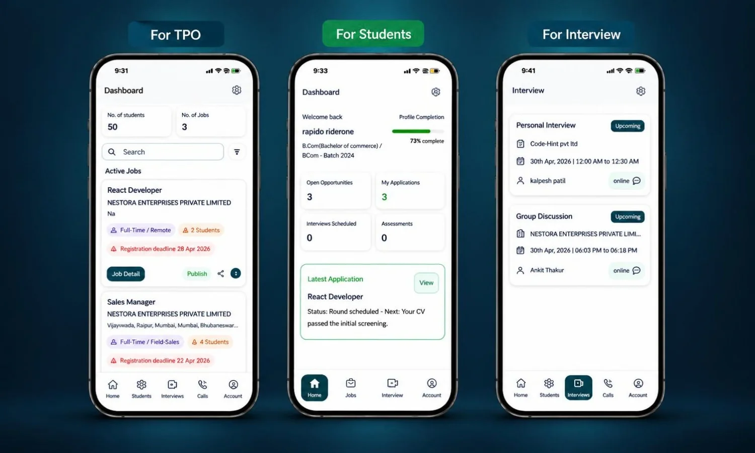 Campus Hiring Platform for SkillsConnect