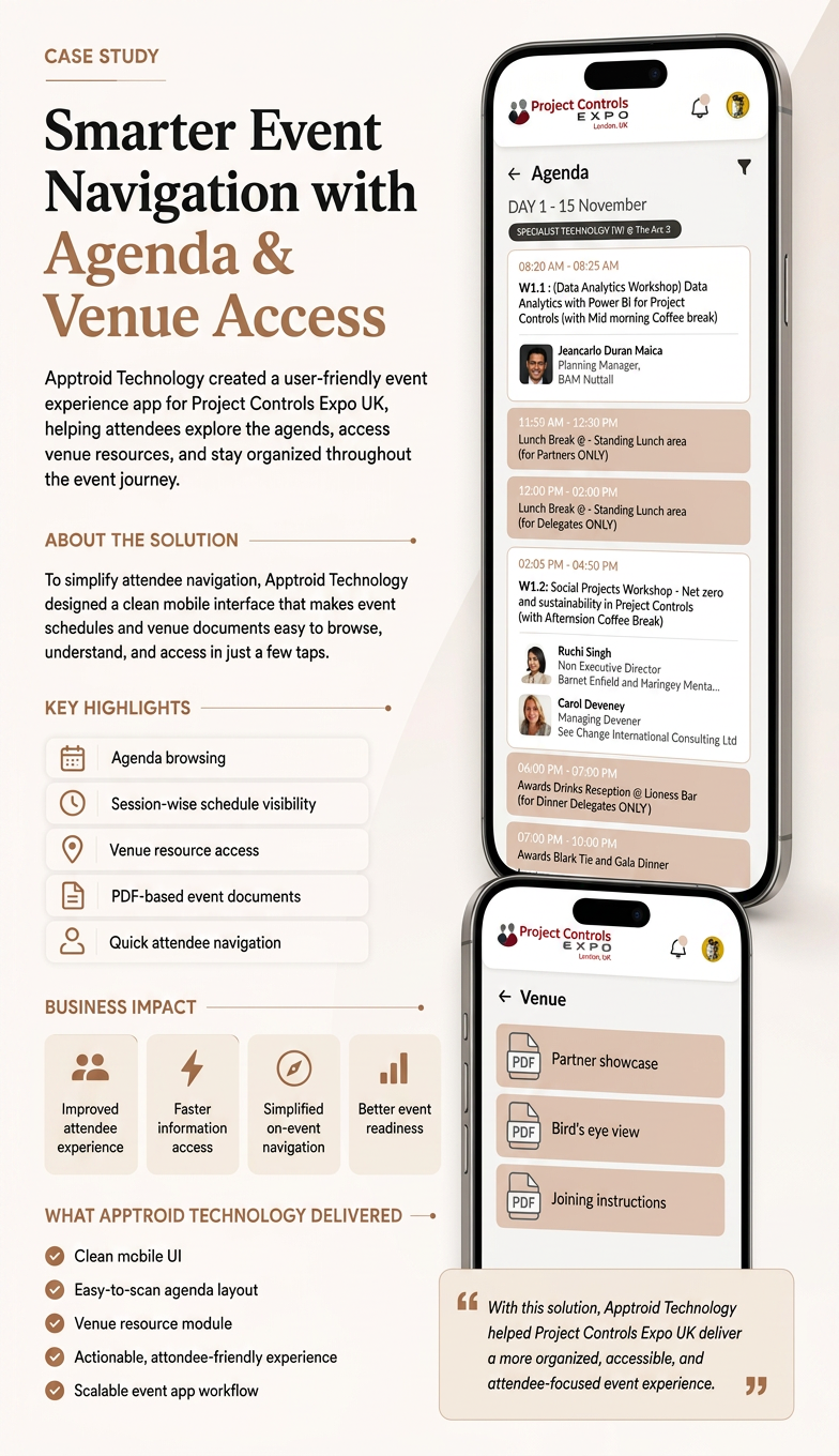 Project Controls Expo networking app