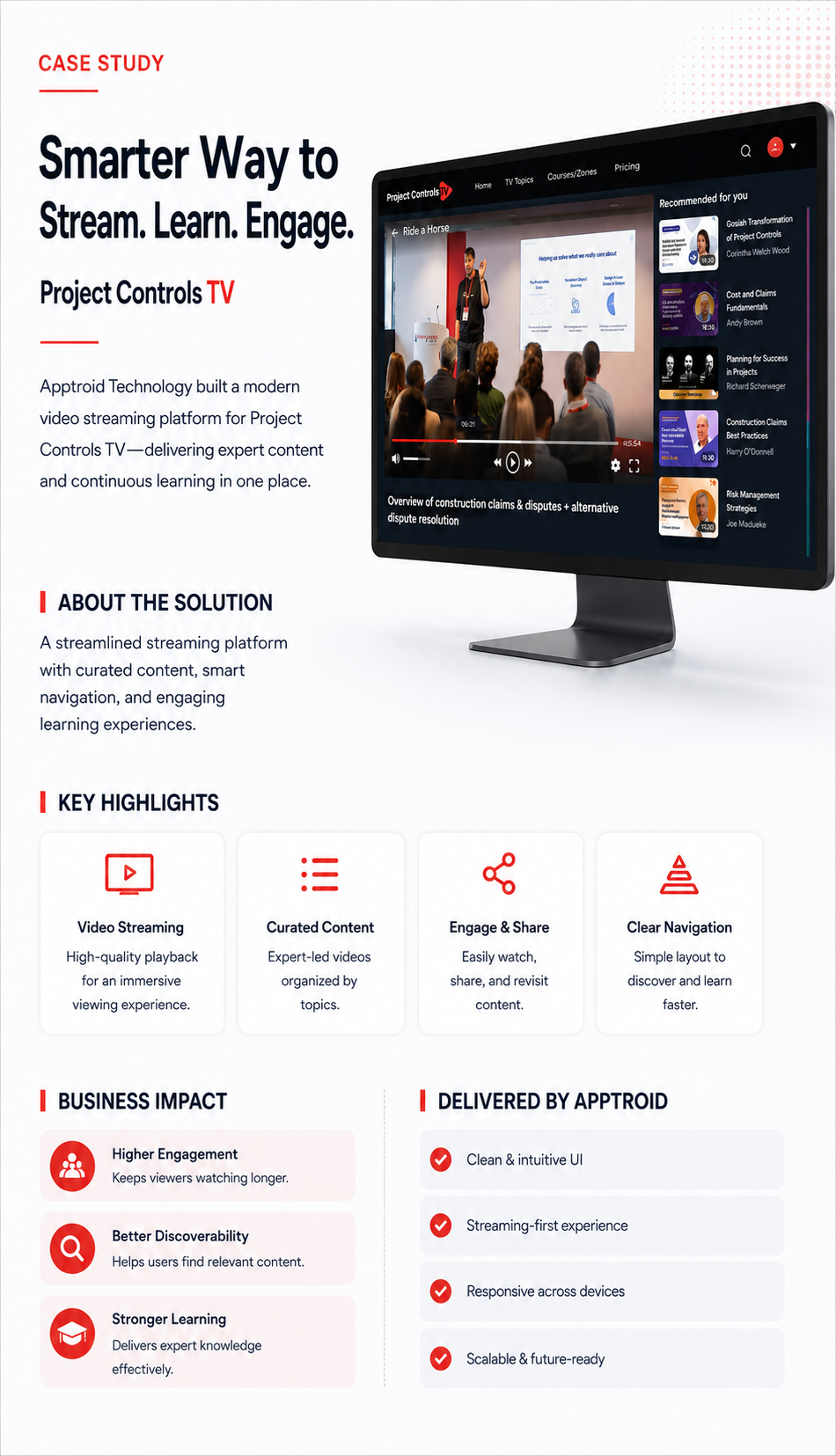 Streaming platform interface