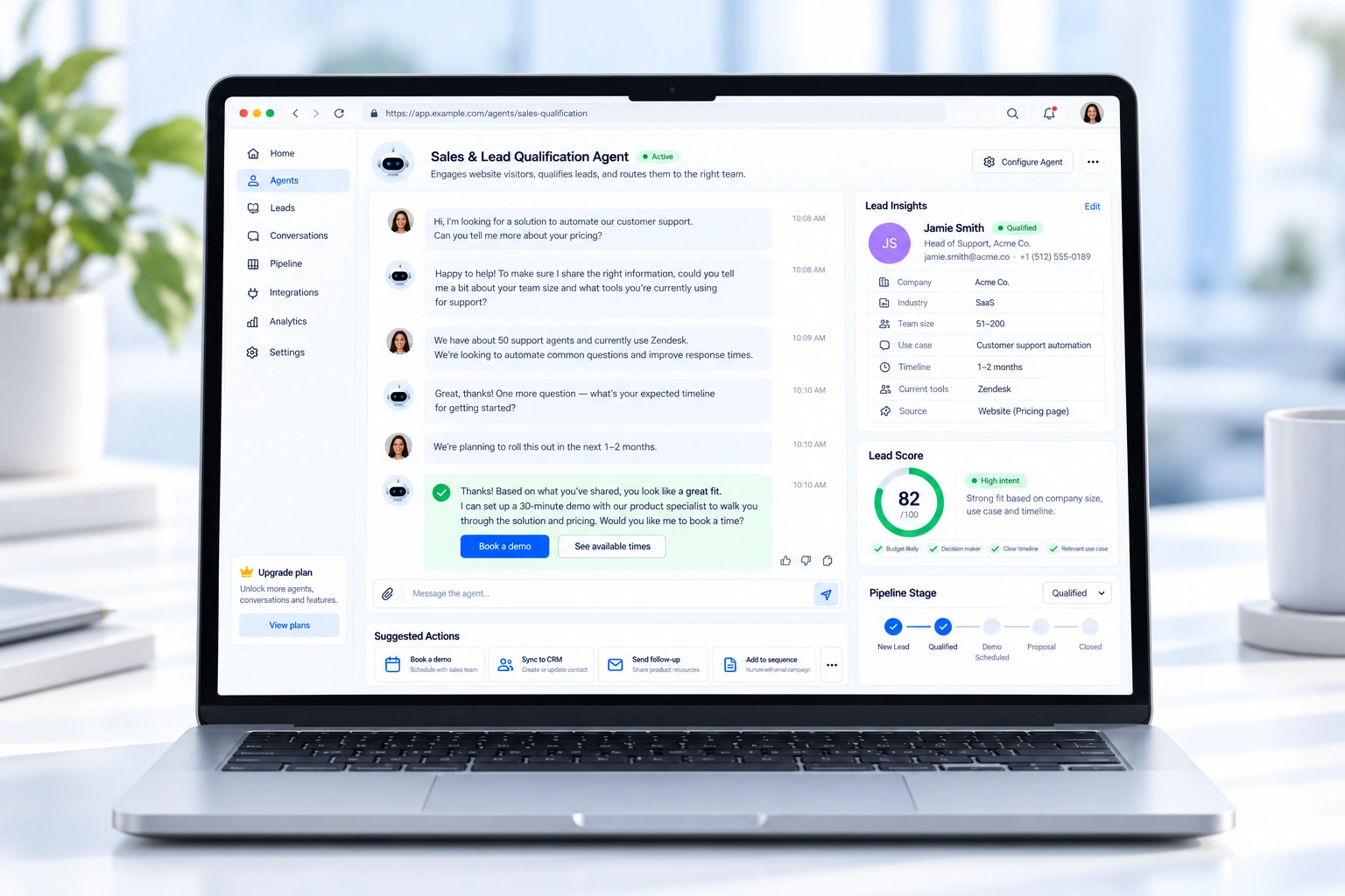 Business operations with AI automation