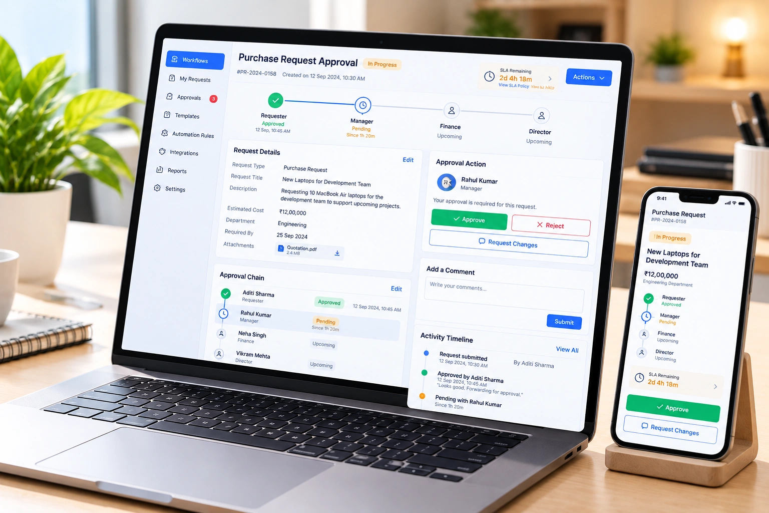 Premium operations and business workflow collaboration