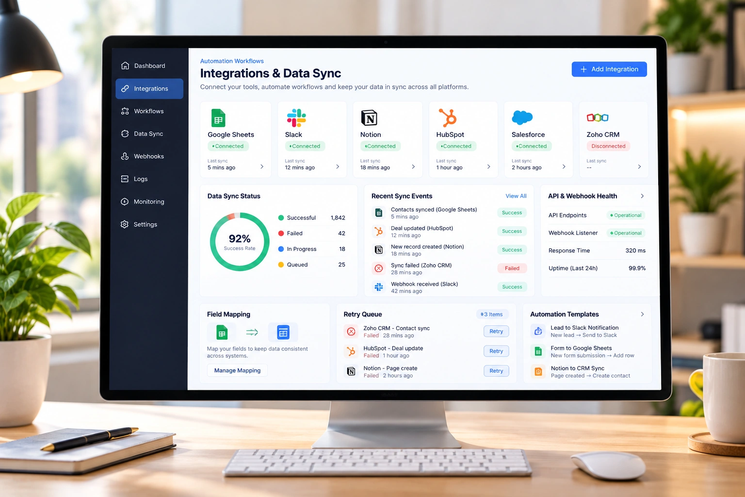Modern automation workflow discussion and premium operations design
