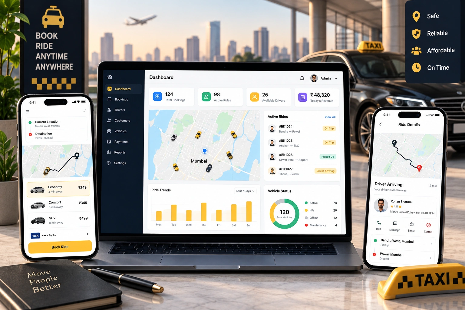 Premium city transport and mobility service