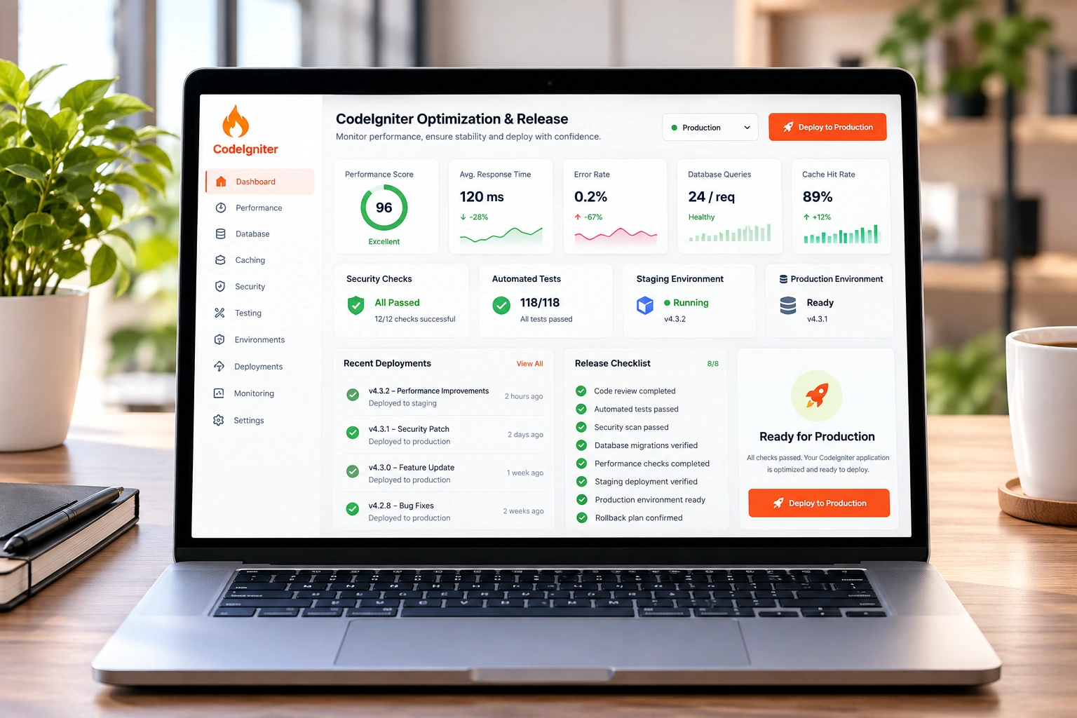 CodeIgniter business platform and software development environment