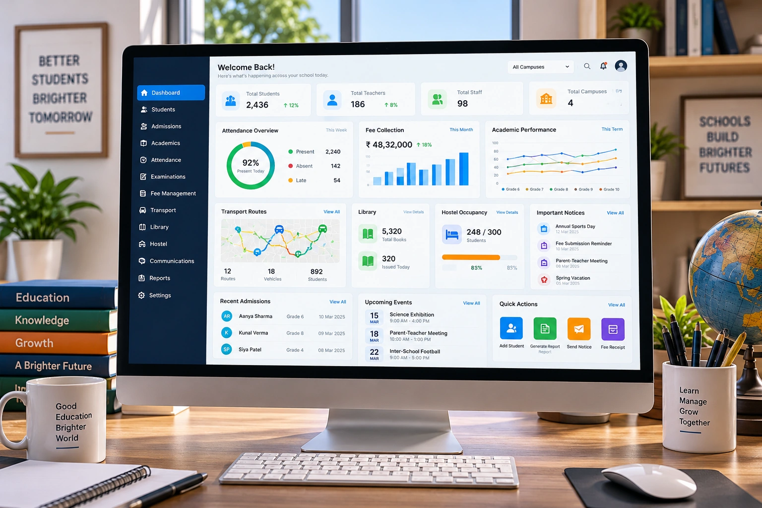 Education and school administration digital experience
